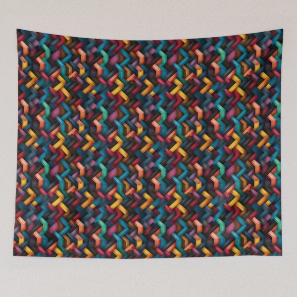 Item preview, Rainbow Geometrical Figures pattern designed and sold by Sp3ctrumOfColor.
