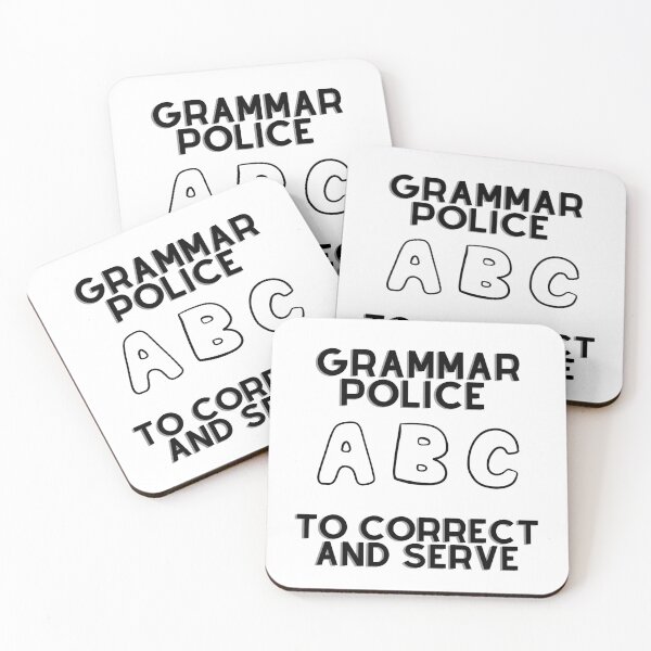 Item preview, Grammar Police - To correct and serve designed and sold by Abstractionaly.