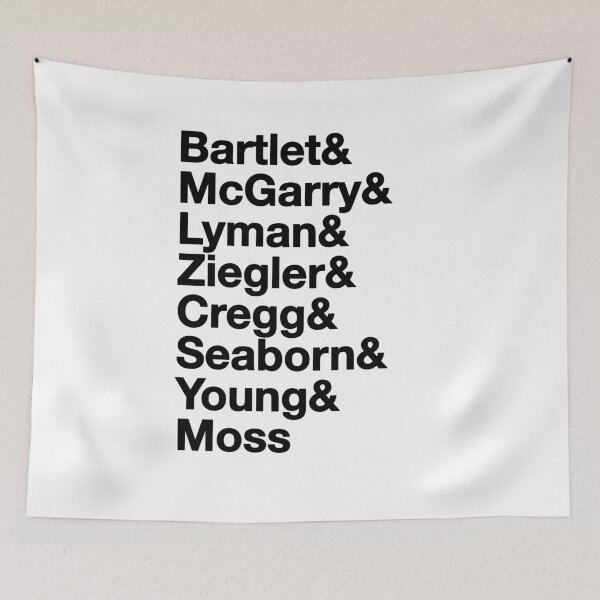 Item preview, The West Wing Characters Shirt Names  designed and sold by baranskini.