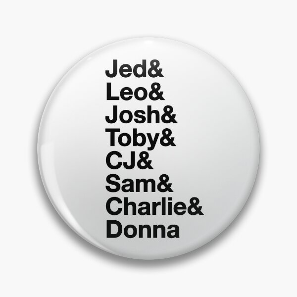 Item preview, The West Wing Characters Shirt Names  designed and sold by baranskini.