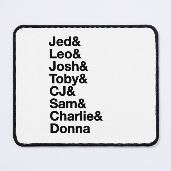 Item preview, The West Wing Characters Shirt Names designed and sold by baranskini.