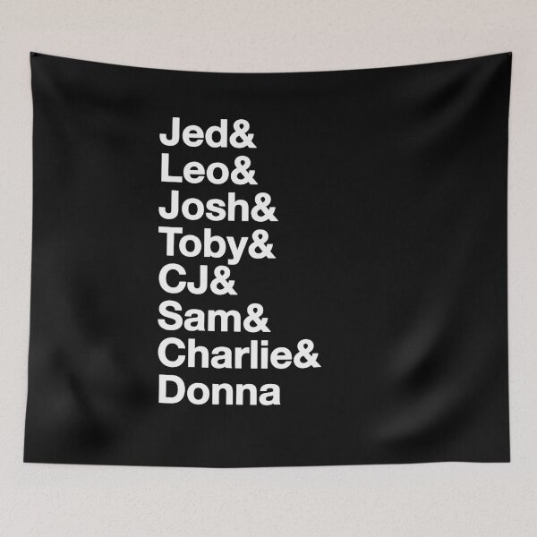 Item preview, The West Wing Characters Shirt Names White  designed and sold by baranskini.