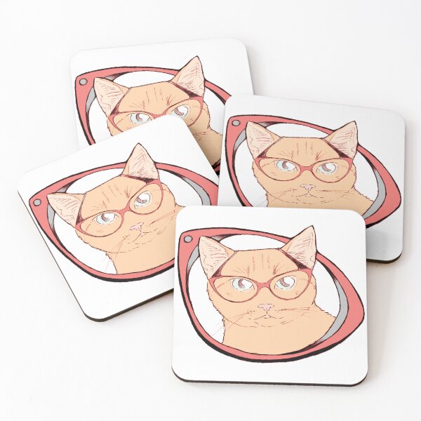Item preview, Millicent the cat in cat eye glasses designed and sold by RekaFodor.
