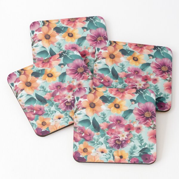 Item preview, Sea of flowers vintage floral pattern designed and sold by KarakitAI.