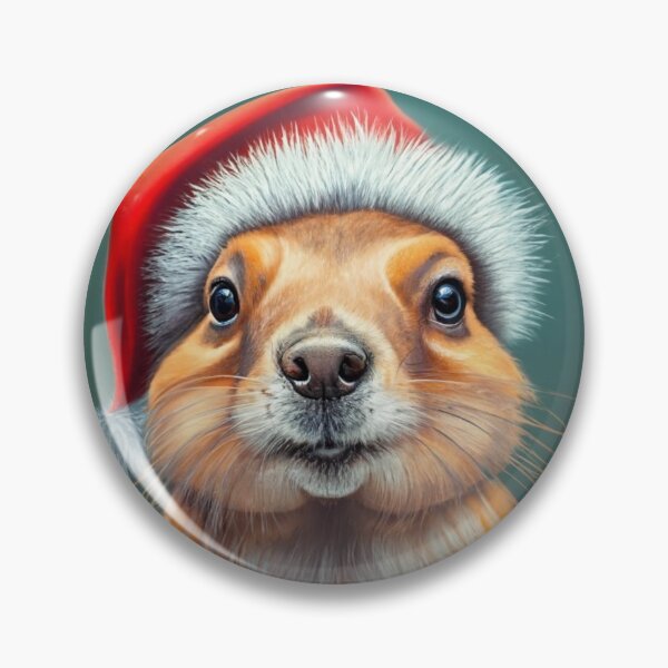 Item preview, Rodent Red Cheer: Santa Prairie Dog designed and sold by EmeraldeaArt.