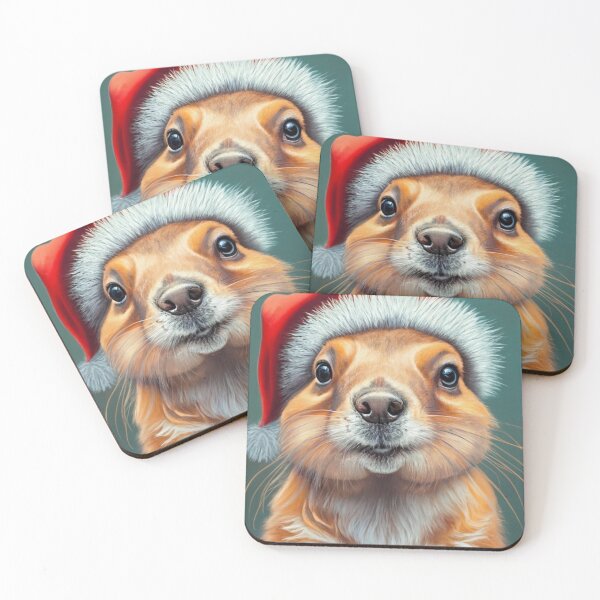 Item preview, Rodent Red Cheer: Santa Prairie Dog designed and sold by EmeraldeaArt.