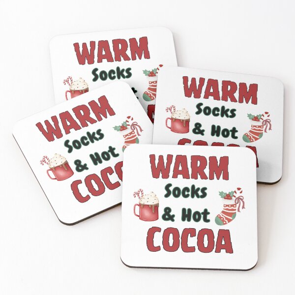 Item preview, Warm socks and hot cocoa Christmas designed and sold by Themyodishop.