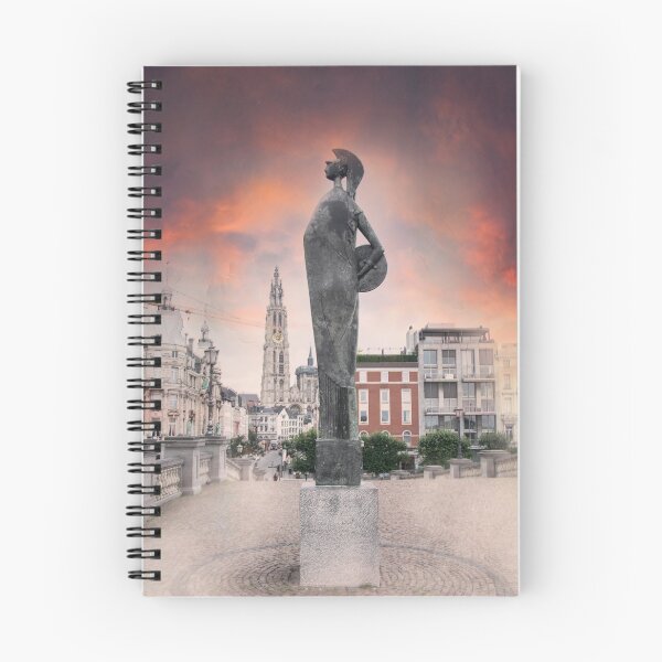 Item preview, Minerva Statue on cobblestone bridge in Antwerp City designed and sold by CameliaC.