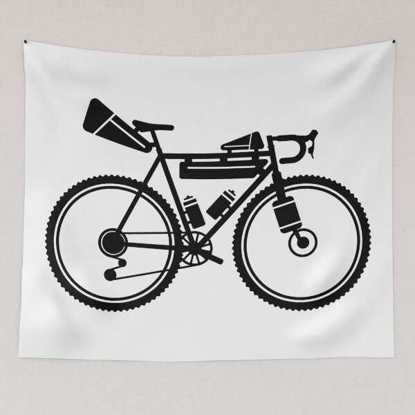 Item preview, illustration gravel bike bikepacking designed and sold by ultrakuik.