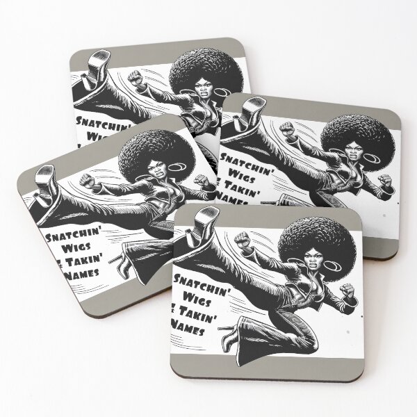 Item preview, Snatchin' Wigs & Takin' Names - 70s Blaxploitation designed and sold by ShePrompts.