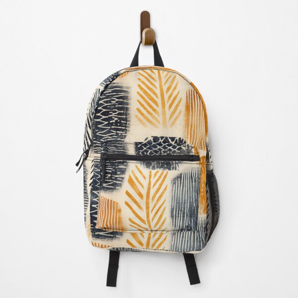 Item preview, Rustic Fading Leaf Block Print designed and sold by Driftwood Spirits.