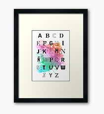 Typography Framed Print