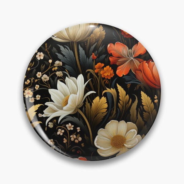 Item preview, Warm Colored Vintage Blooming Flowers designed and sold by caseyrenz.