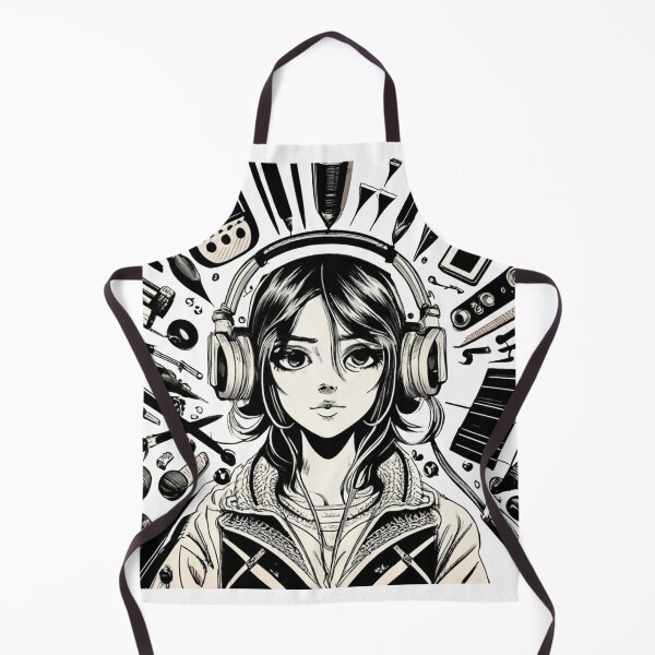 Item preview, pencil style, listening to music designed and sold by NotesForMusic.