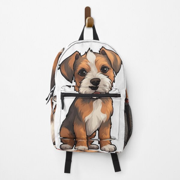 Item preview, Whimsical Terrier Bliss - Happy Cartoon Dog Sitting designed and sold by PureGlee.