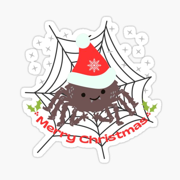 Item preview, Merry Christmas Spider designed and sold by SeledineArt.