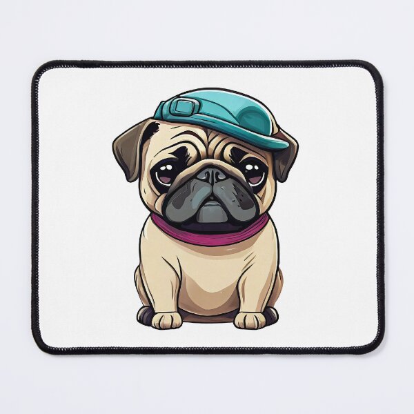 Item preview, Pug Wearing a Hat designed and sold by PupJoy.