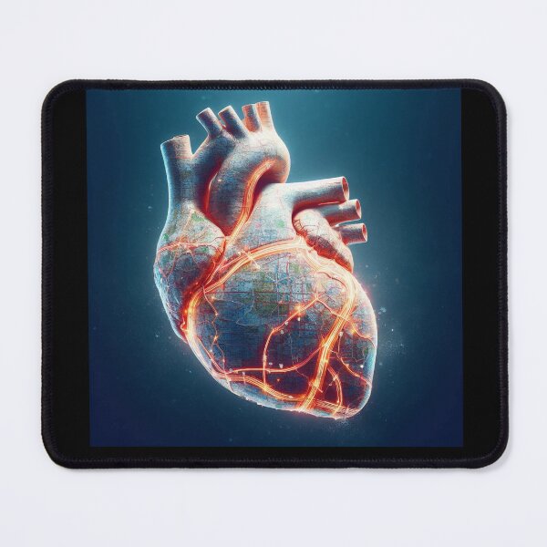 Item preview, Anatomical Heart Road Map designed and sold by Solarskymedia.