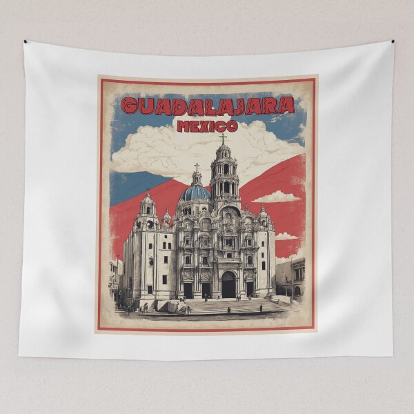 Item preview, Guadalajara Mexico Vintage Poster Tourism designed and sold by TravelersGems.