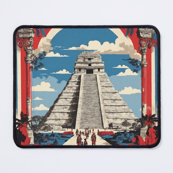 Item preview, Chichen Itza Yucatan Mexico Vintage Poster Tourism designed and sold by TravelersGems.