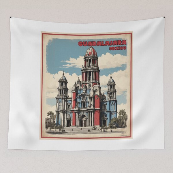 Item preview, Guadalajara Mexico Vintage Poster Tourism designed and sold by TravelersGems.