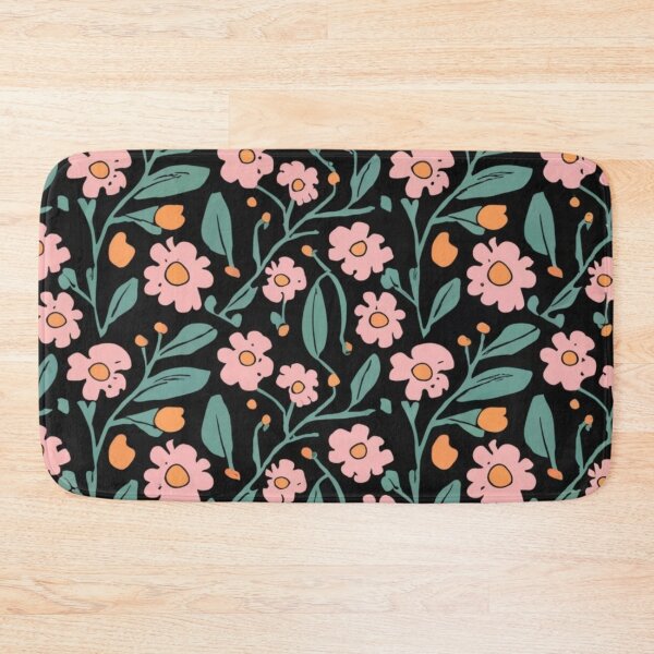 Item preview, picture logo illustration flowers white roses black Beautiful floral pattern in a small flower. floral pattern with nice doodle flowers. Beautiful fabric pattern. vector illustration. Dark. Black. designed and sold by gulka8.