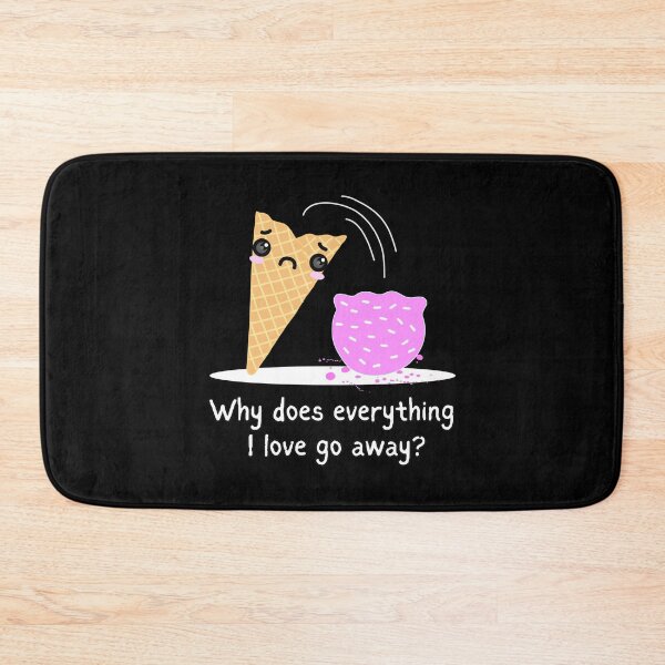 Item preview, Funny Ice Cream Cartoon Kawaii IceScream Tragedy designed and sold by Renata Illustrata.