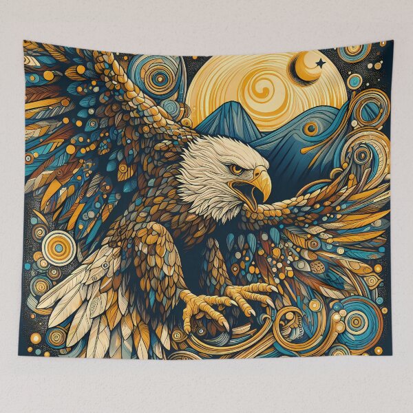 Item preview, Wedge Tailed Eagle in Gustav Klimt Style Art designed and sold by OzzFrequency.