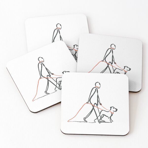 Item preview, Man Walking with dog designed and sold by Outlet Raloel.
