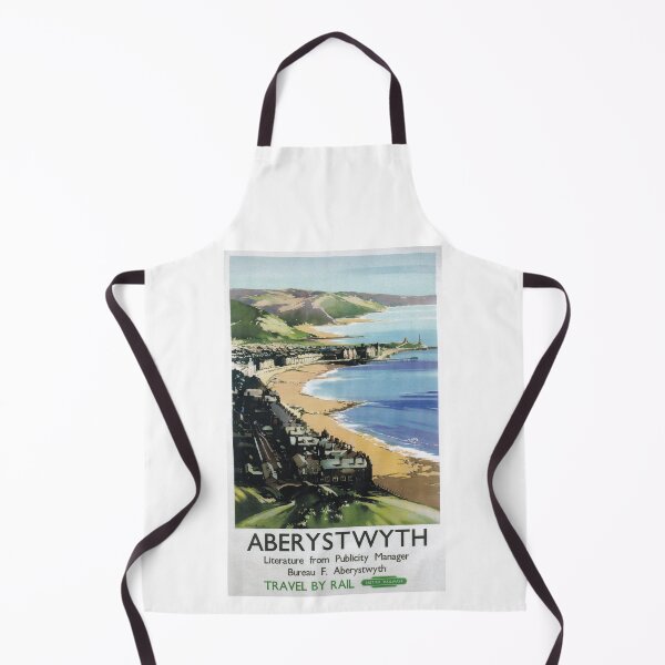 Item preview, Aberystwyth, Wales - Vintage Railway Travel Poster - 1949 designed and sold by BASlade93.