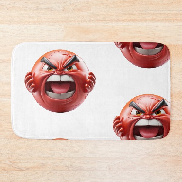 Item preview, Angry face emoticon icon designed and sold by MiraCleAI.