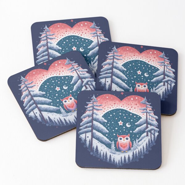 Item preview, little owl in the winter forest designed and sold by AQuirkyApple.