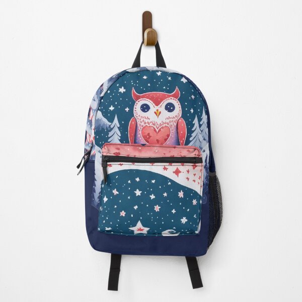 Item preview, little owl in the winter forest designed and sold by AQuirkyApple.