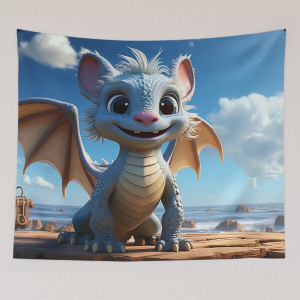 Item preview, Seaside Serenade | The Baby Blue Dragon's Coastal Discovery designed and sold by Cris888.