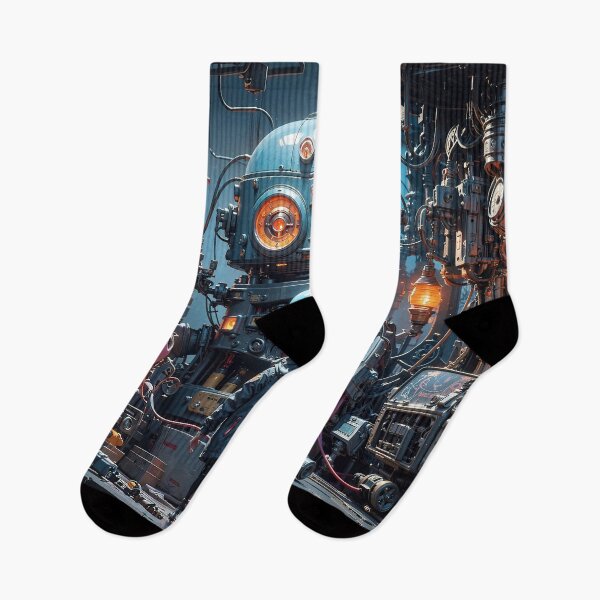 Item preview, Futuristic Robot World Jigsaw Puzzles - Cybernetic Wonders on Redbubble designed and sold by PuzzleBoxDesign.