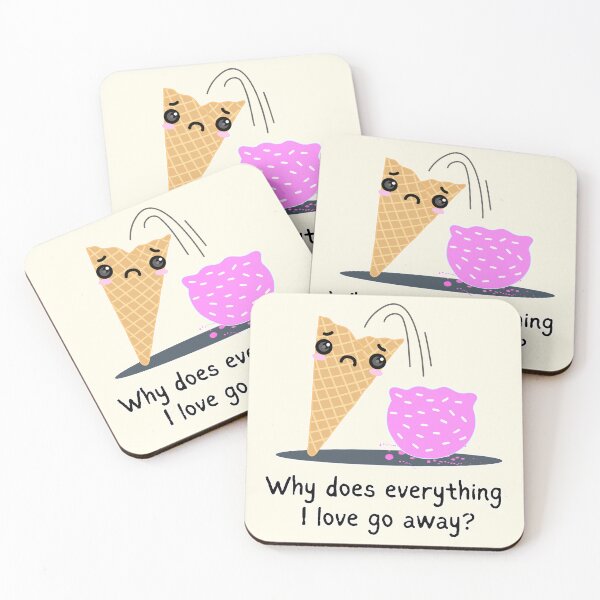 Item preview, Kawaii IceScream Tragedy designed and sold by Renata illustrata.