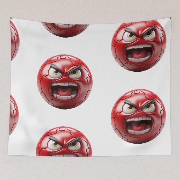 Item preview, Angry face emoticon icon designed and sold by MiraCleAI.