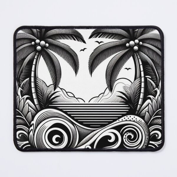 Item preview, Monochrome Palm Oasis designed and sold by byvarol.