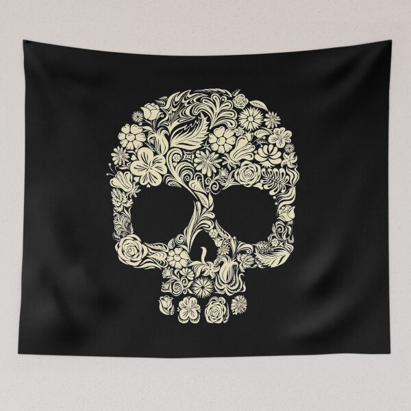 Item preview, Floral Skull  designed and sold by funnypixels.