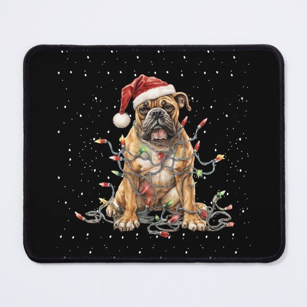 Item preview, Boxer Christmas Light with Snow designed and sold by Smix Pixels.