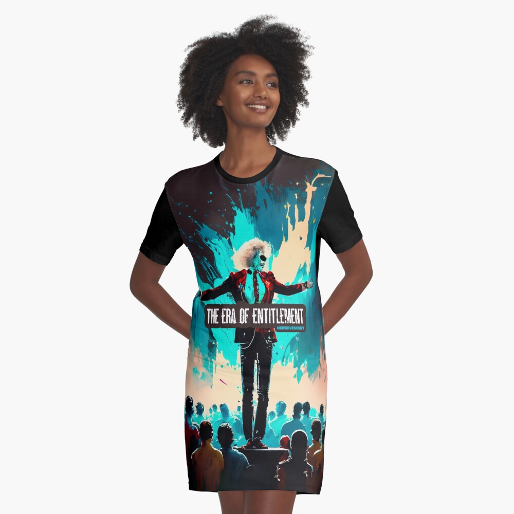 Item preview, Graphic T-Shirt Dress designed and sold by Heifervescent.