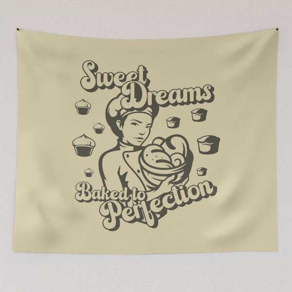Item preview, Sweet Dreams Baked to Perfection - Pastry Chef, Baker, and Cupcake Lovers (Brown Design) designed and sold by Spiprinto.