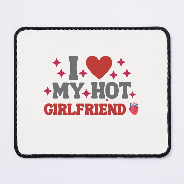 Item preview, Mens I Heart My Hot Girlfriend Outfit Y2K I Love My Hot GF T-Shirt designed and sold by CLAROCHOP.
