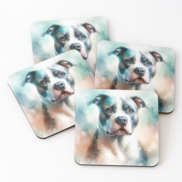 Item preview, Whimsical Pit Bull Dog designed and sold by ZT-Art.