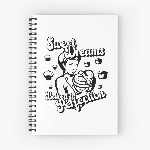 Item preview, Sweet Dreams Baked to Perfection - Pastry Chef, Baker, and Cupcake Lovers (Black Design) designed and sold by Spiprinto.