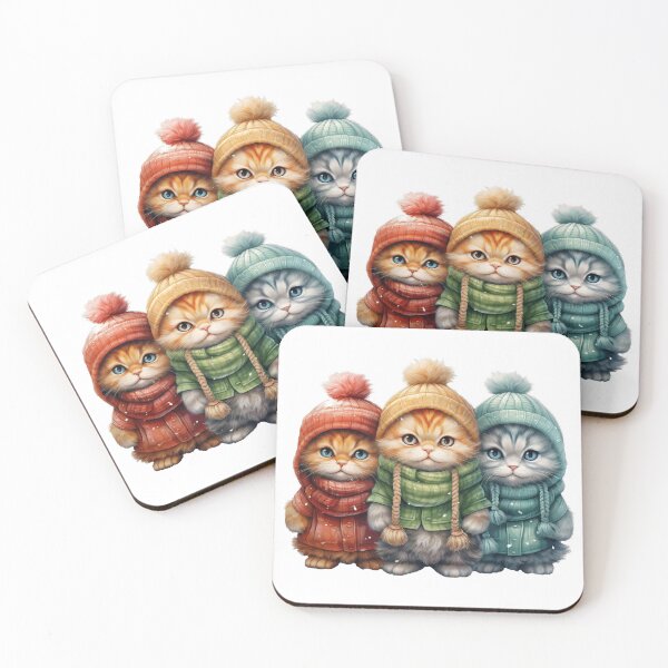 Item preview, Adorable Winter Kittens designed and sold by ArtbyAiGallery.