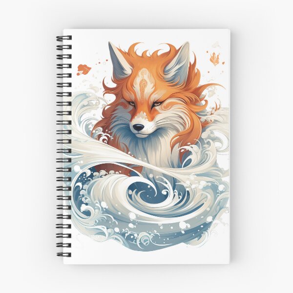 Item preview, Elemental Water Fox - Mystical Serenity designed and sold by ObjCrea123.