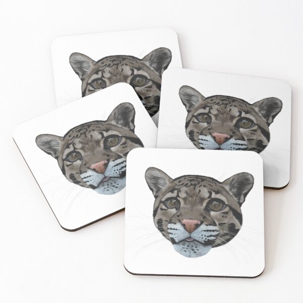 Item preview, Clouded Leopard Face designed and sold by dinnydaynaart.
