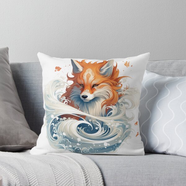 Item preview, Elemental Water Fox - Mystical Serenity designed and sold by ObjCrea123.