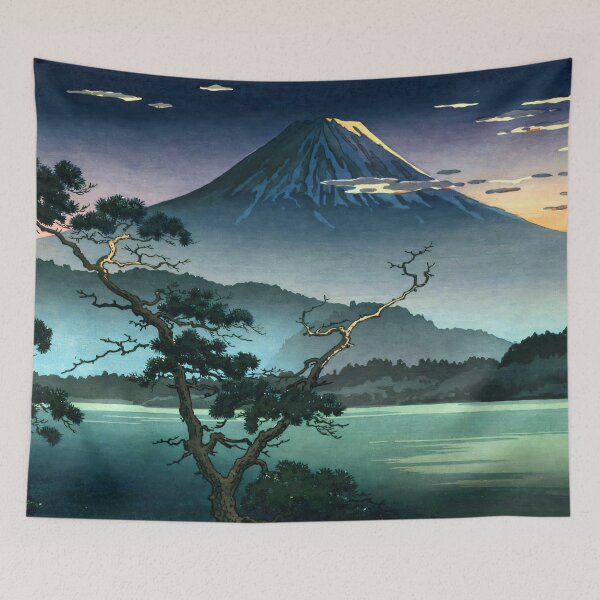 Item preview, Tsuchiya Koitsu - Mount Fuji evening view from Lake Sai designed and sold by ArtExpression.